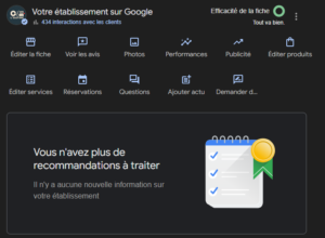 Votre établissement sur Google