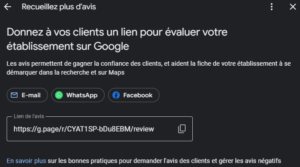 recueillez plus d'avis google